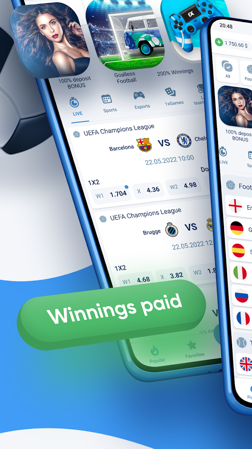 1XBet App Screenshot 2